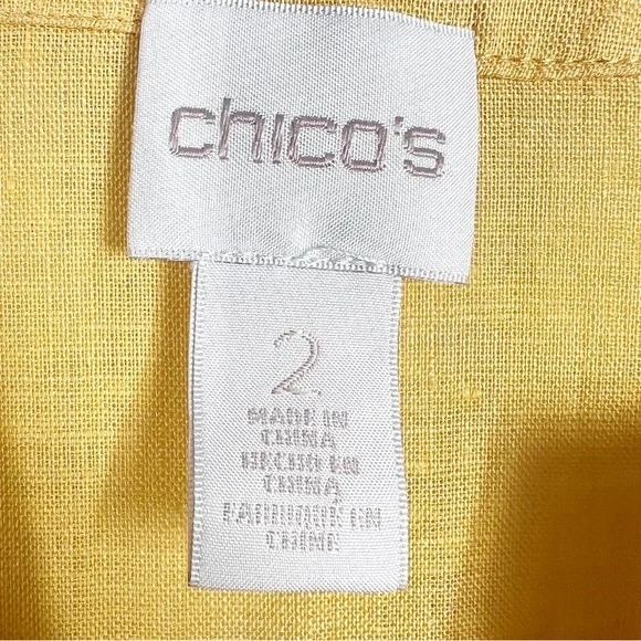 Chico's Yellow Lace Tunic Top - Picture 3 of 7